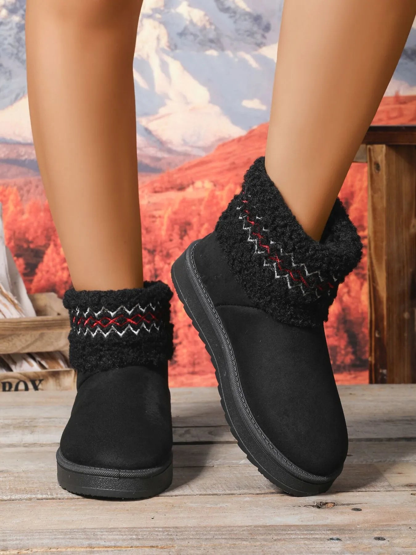 Round Toe Platform Boots selected from Shoe Spotlight for Step Into It: Shoes That Carry the Whole Look