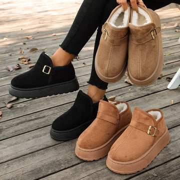 Round Toe Platform Boots
