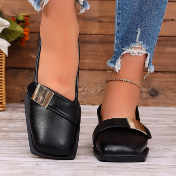 Square Toe Slip-Ons