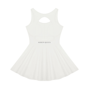 Serein Queen women's open-back performance tennis dress, back view