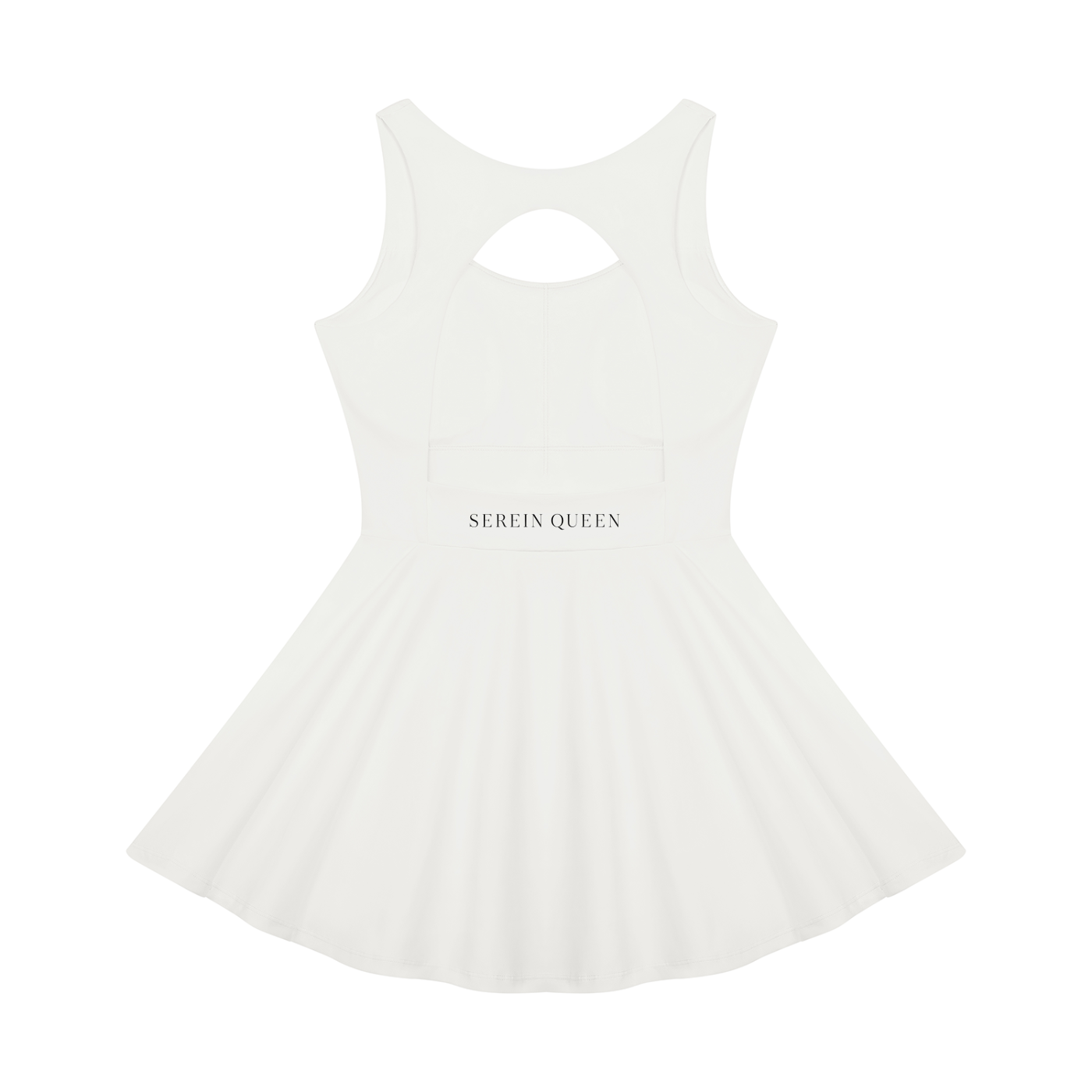 Serein Queen women's open-back performance tennis dress, back view