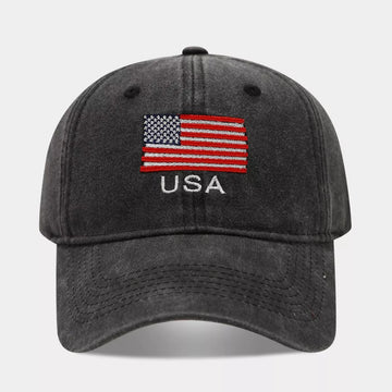 USA Flag Embroidered Baseball Cap