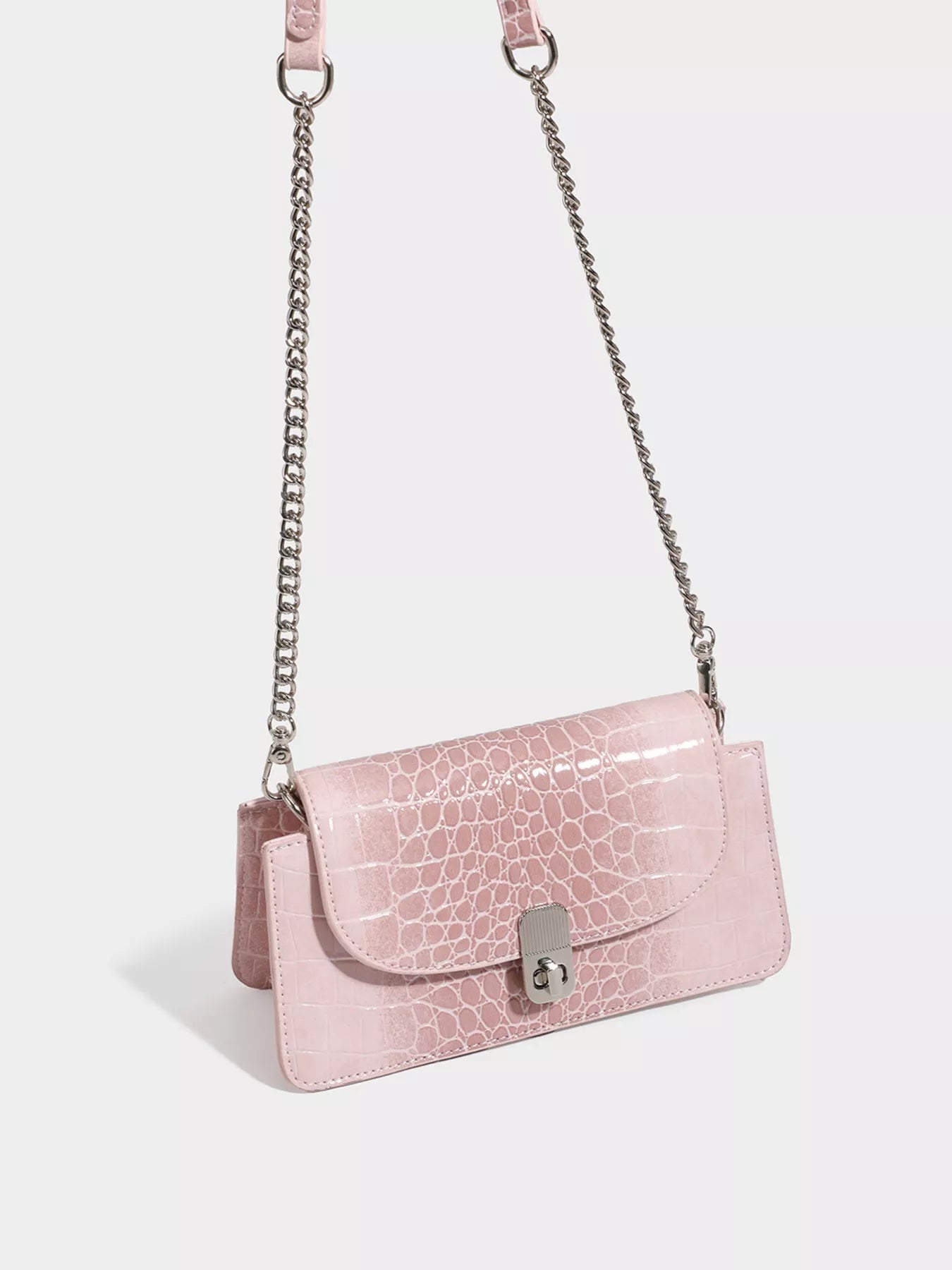 Crocodile Embossed Flap Crossbody Bag selected from Bag Muse for Carry the Moment: Bags That Finish the Story