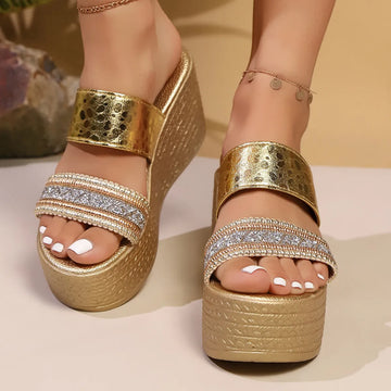 Open Toe Platform Wedge Sandals