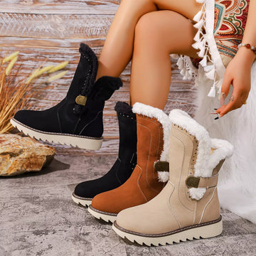 Round Toe Platform Boots