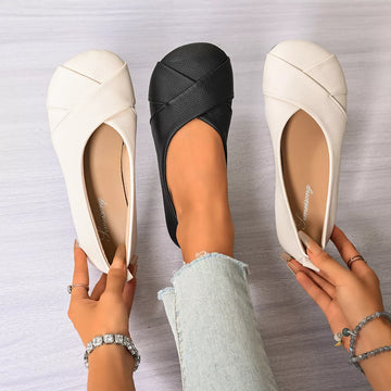 Round Toe Slip-Ons