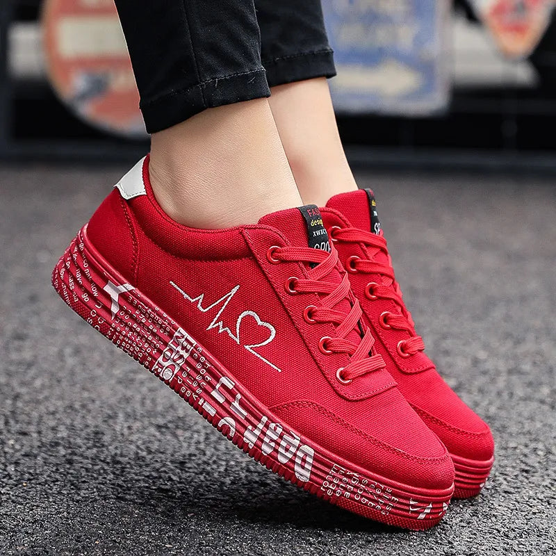 Round Toe Platform Lace Up Sneakers