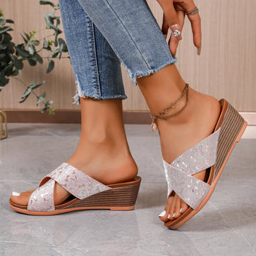 Open Toe Wedge Sandals