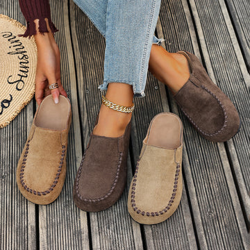 Round Toe Slip Ons