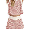 Red Stripe On White Background