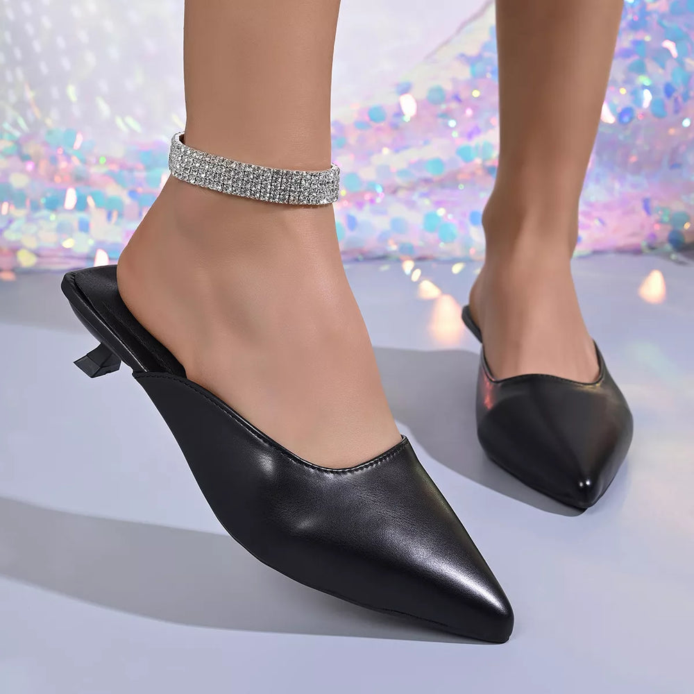 Point Toe Low Heels Sandals
