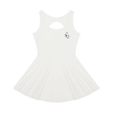 Serein Queen women's open-back performance tennis dress, front view