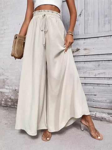 Frill Wide Leg Pants