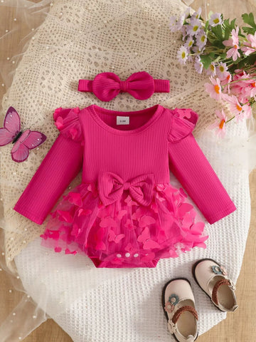 Children's Long Sleeve Bodysuit and Headband Set