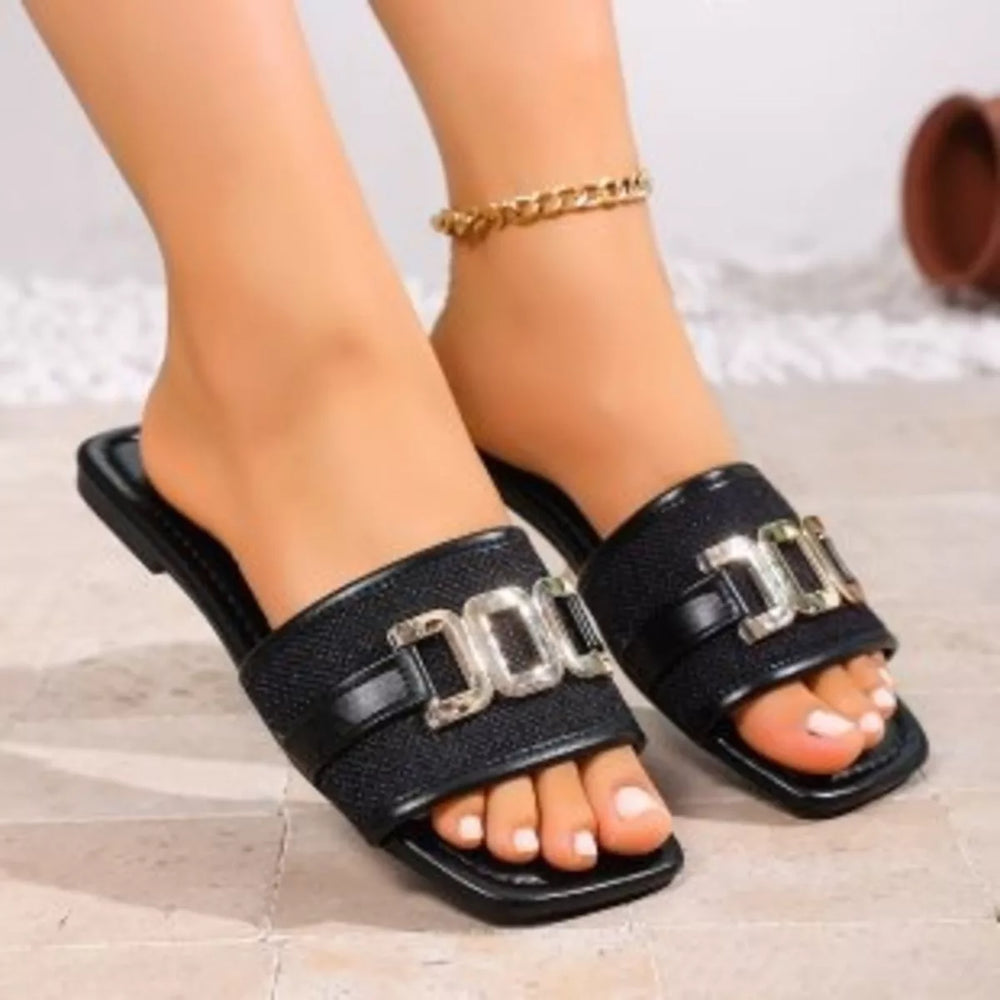 Open Toe Flat Sandals