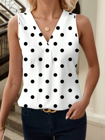 Printed V Neck Tank