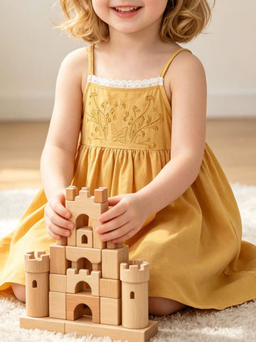 Children's Lace Detail Embroidered Dress