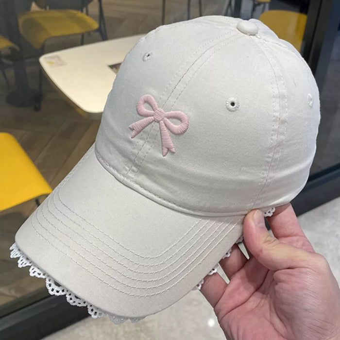 Lace Bow Baseball Cap