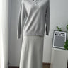 Gray Skirt Set