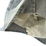American high street washed denim skirt, skirt design niche, diamond-encrusted letter denim skirt, female hot girl