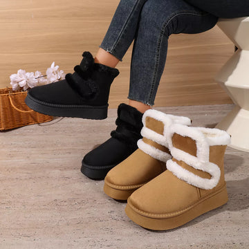 Round Toe Platform Boots