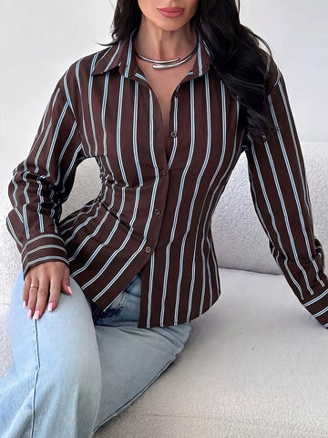 Striped Button-Down Slim-Fit Shirt
