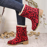 Red Leopard Print