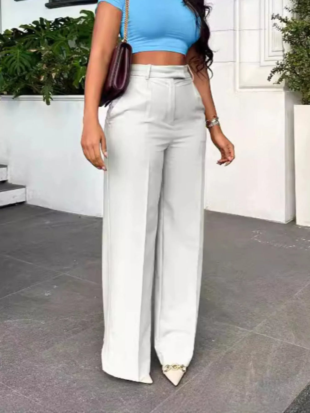 High Waisted Wide Leg Pants