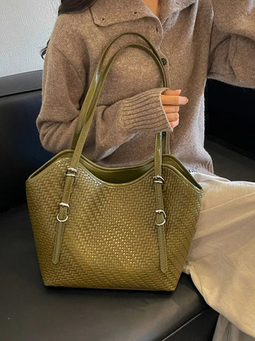 Woven Texture Tote Bag