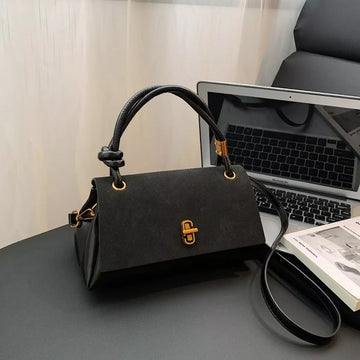 Flap Crossbody Bag with Top Handle