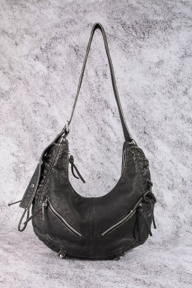 Fame Crescent Shoulder Bag
