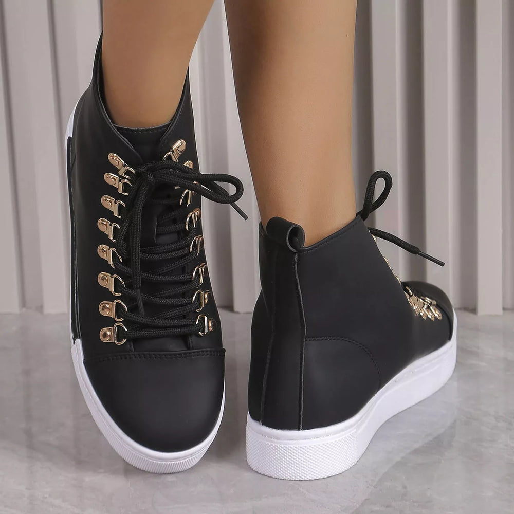 Lace Up Platform Sneakers