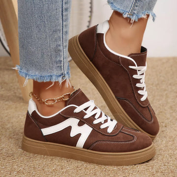 Casual Lace-Up Flats Sneakers