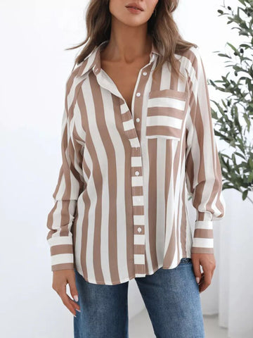 Striped Button-Down Shirt