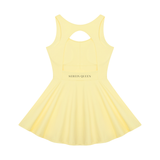 Serein Queen women's open-back performance tennis dress, alternate back view