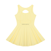 Serein Queen women's open-back performance tennis dress, alternate back view