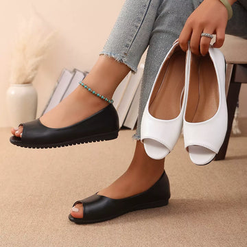 Peep Toe Flats Sandals