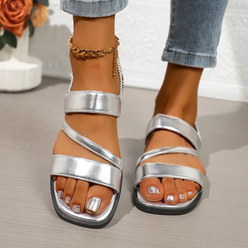 Open Toe Flats Sandals