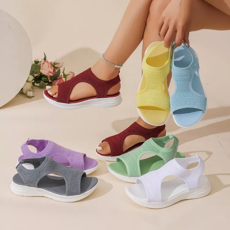 Open-Toe Platform Sandals