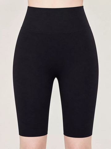 Full Size High-Waisted Seamless Compression Active Shorts Plus Size