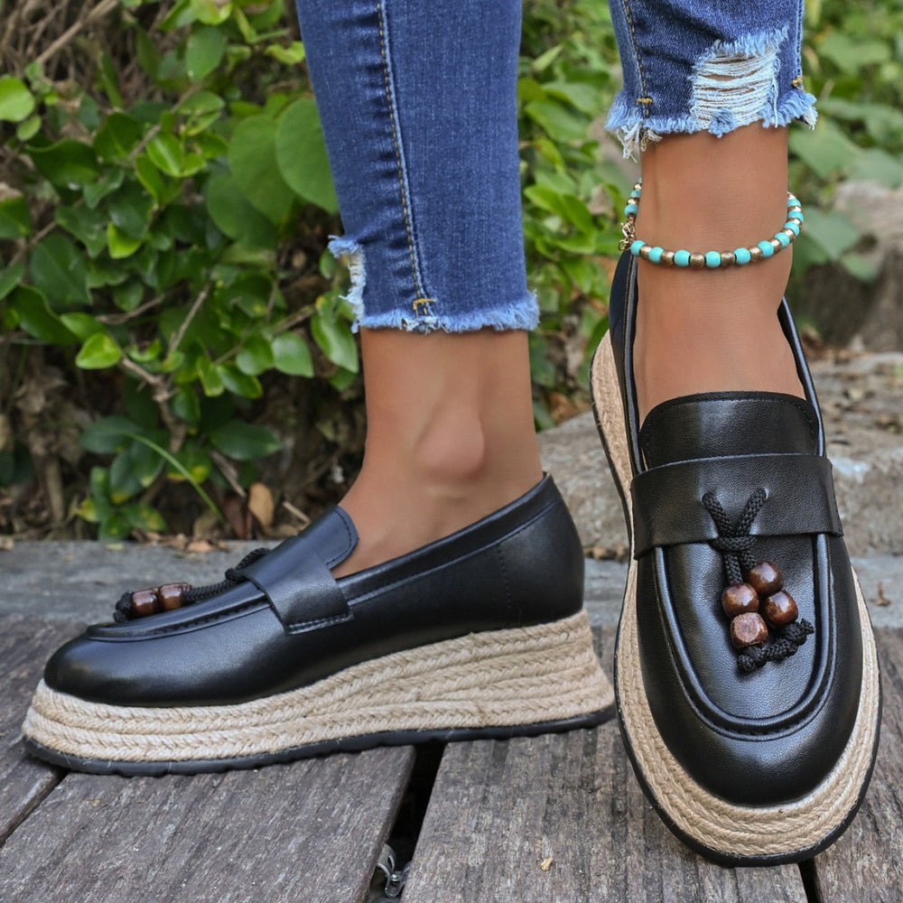 Round Toe Slip Ons