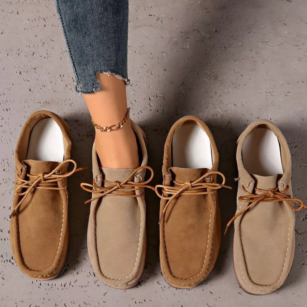 Round Toe Lace Up Loafers selected from Serein Essentials for The Serein Essentials: The Quiet Foundation of a Polished Wardrobe