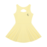 Serein Queen women's open-back performance tennis dress, alternate front view