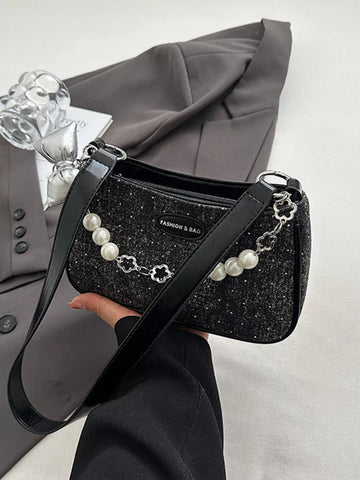 Pearl Chain Shoulder Bag