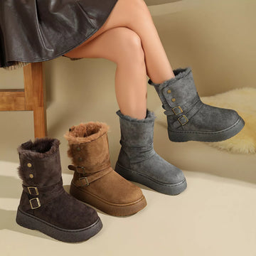 Round Toe Flats Boots