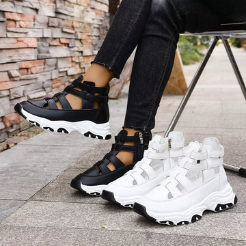 Cutout Platform Sneakers