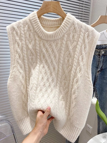 Cable-Knit Sweater Vest