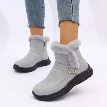 Faux Fur Lined Winter Ankle Boots