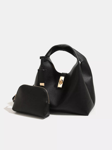 Turn-Lock Crossbody Bag
