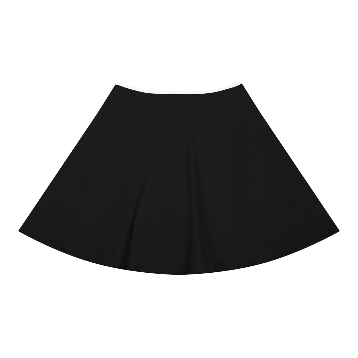 Serein Queen women's color block A-line active skirt in black, back view
